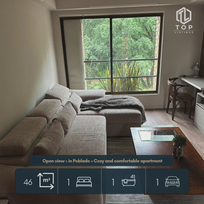 Comfortable apartment for sale. Located in the exclusive area of El Poblado (In Astorga - Medellin)